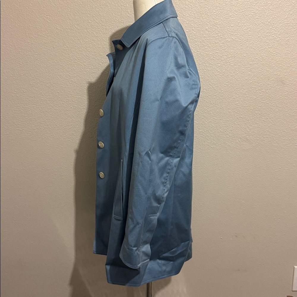 Coach Vintage Cotton Button Down Trench Coat Rain Resistant Preppy - Picture 7 of 11